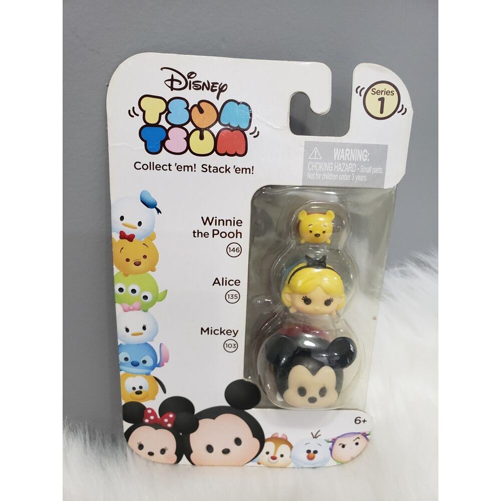 NEW Jakks Pacific Disney Tsum Tsum Series 1 Mickey Alice Winnie the Pooh